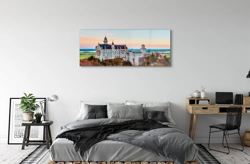 Obraz na akrylátovom skle Nemecko castle jeseň munich 120x60 cm