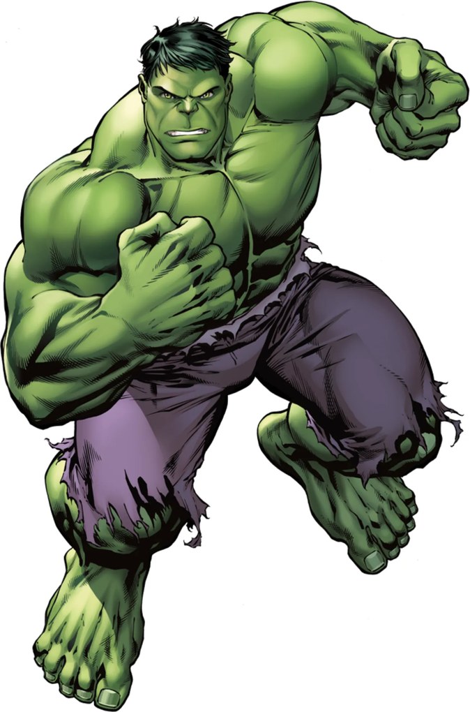 Hulk - textilná nálepka na stenu