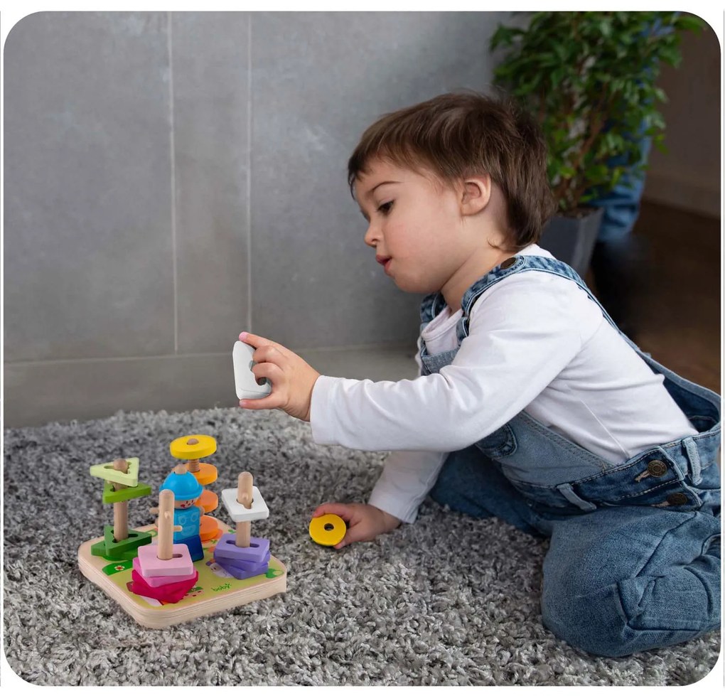 Drevená triediaca hračka - puzzle RK-866 Ricokids