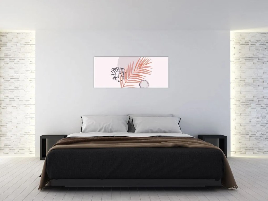 Obraz - Fialový minimalizmus N⁰3 (120x50 cm)