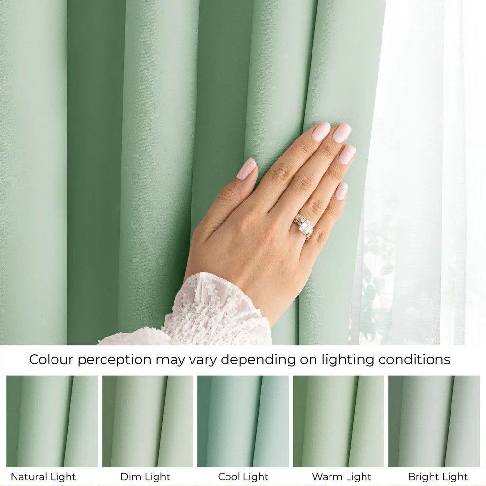 Dimout záves v mentolovej farbe 140x250 cm Carli Tie – Restilo