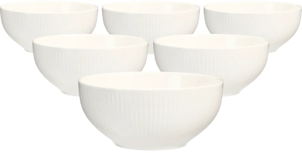 Súprava 6 porcelánových misiek Linie 15 cm