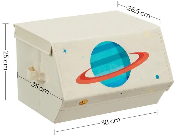 Detské stohovateľné boxy na hračky RLB700M01 (3 ks)