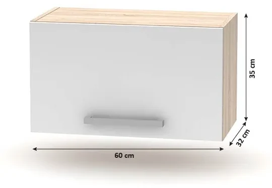 Kuchyňa Nova Plus 240 - dub sonoma / biela