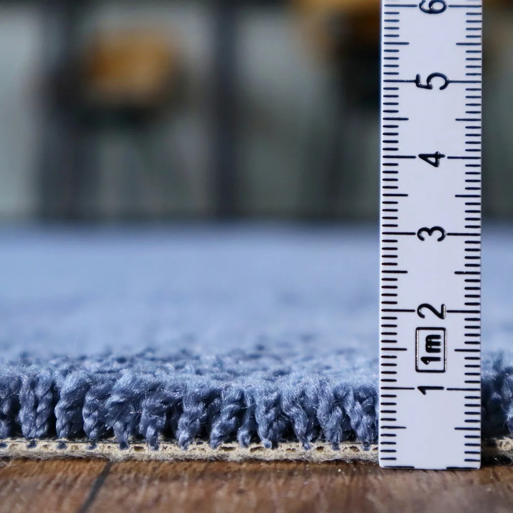 AKCIA: 170x120 cm Kusový koberec Velur Ultra tm. modrý - obšitý zo všetkých strán, šíře, modrá, filc, kancelária, AladinWorld Expres