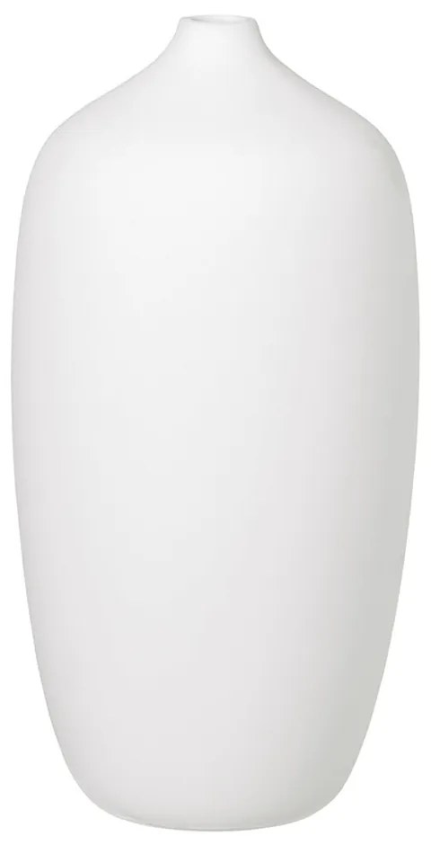 Biela keramická váza Blomus, výška 25 cm
