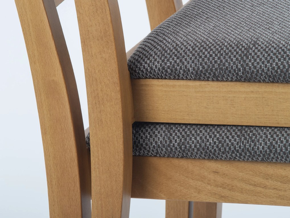 Stima stohovatelná stolička ALEX Vyberte látku ->: MIRON beige 71, Odtieň / morenie: Třešeň