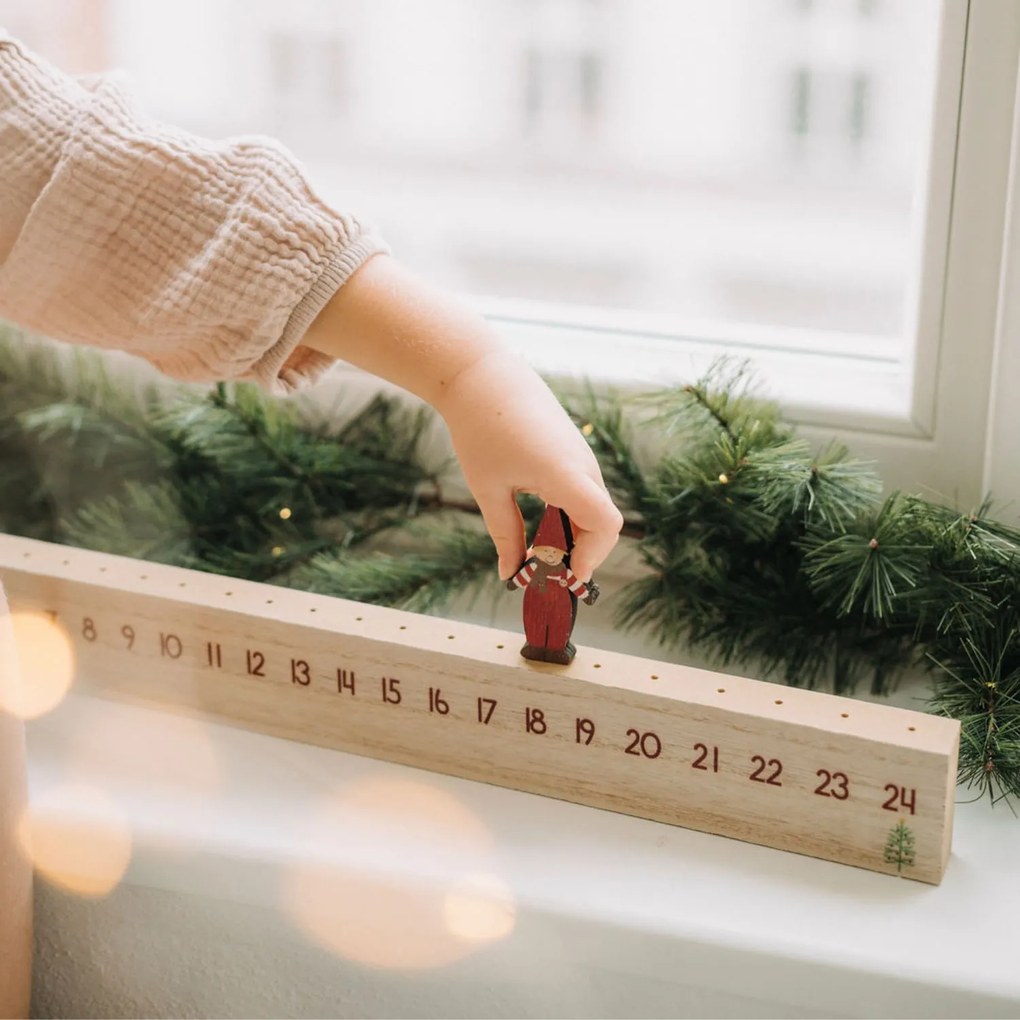 Ib Laursen Adventný kalendár Santa's Helper 50 cm