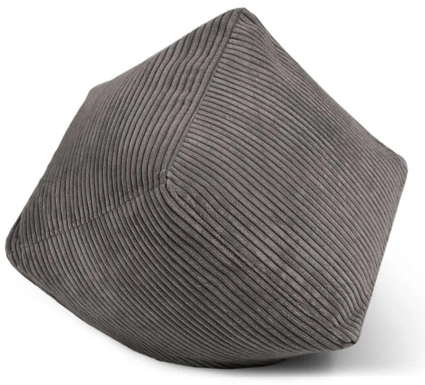 Svetlosivý menčestrový sedací vak Up! MooG – SLOWDOWN