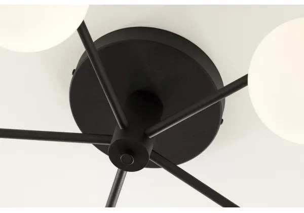 Jupiter 2049 - Prisadený luster PRATO 5xG9/14W/230V čierna/biela