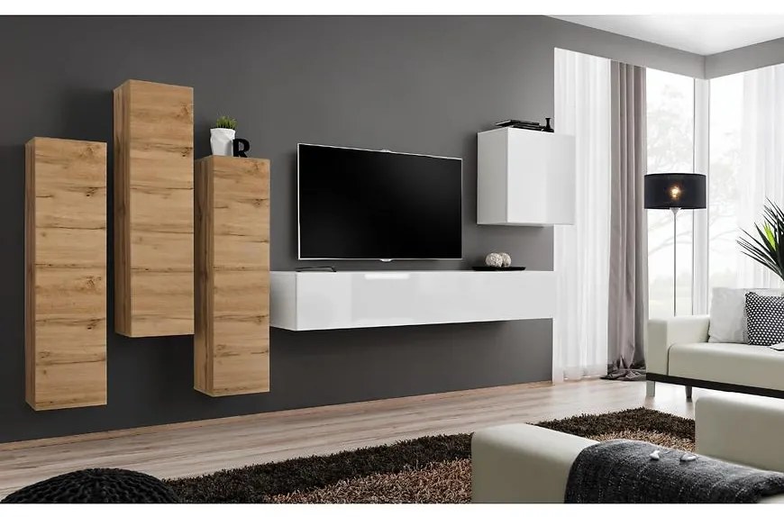 Obývacia stena Switch III Wotan/Biely