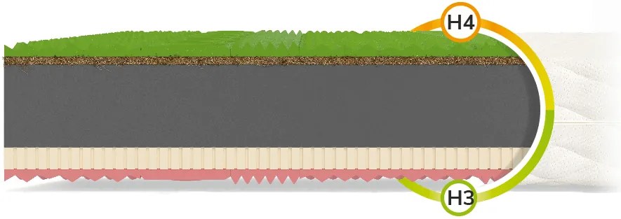 Wilsondo Kokosový matrac Sandra 80x200 Poťah: AloeVera (príplatkový poťah)
