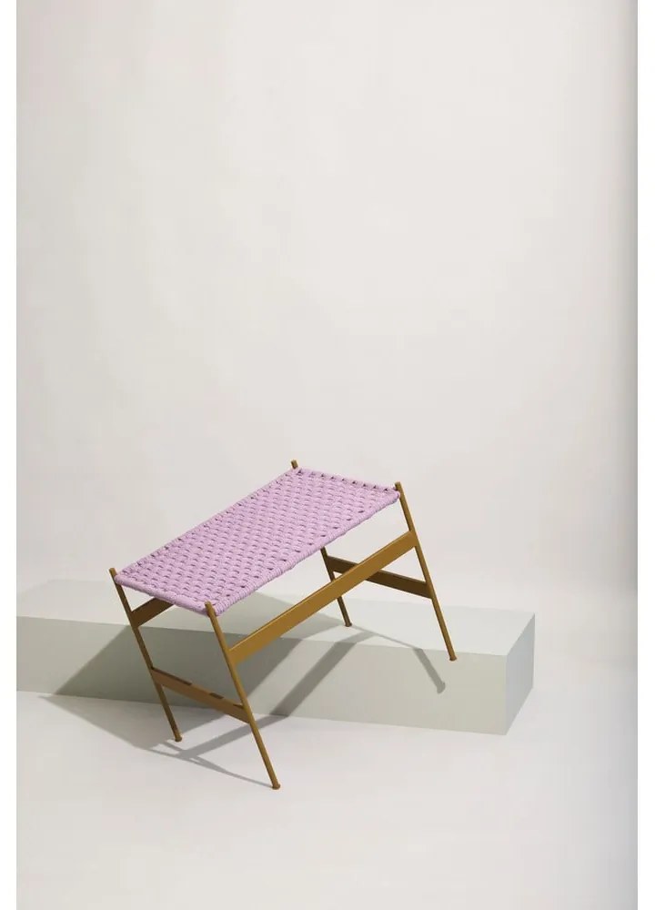 Fialová lavica Peri – Hübsch