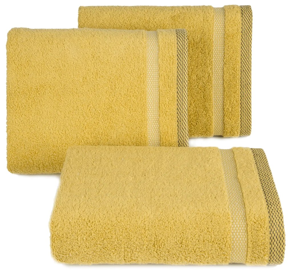 FROTÉ UTERÁK RIKI 30X50 CM HORČICOVÁ