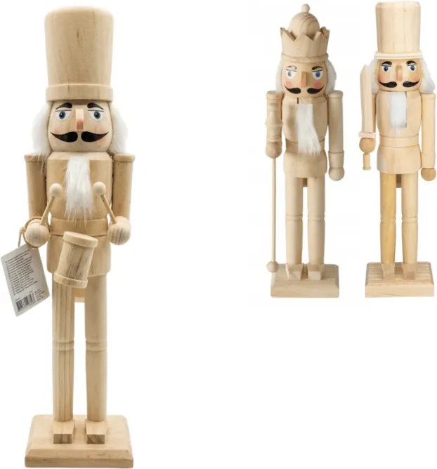 Drevený luskáčik ROYAL GUARD 38 cm, prírodné drevo