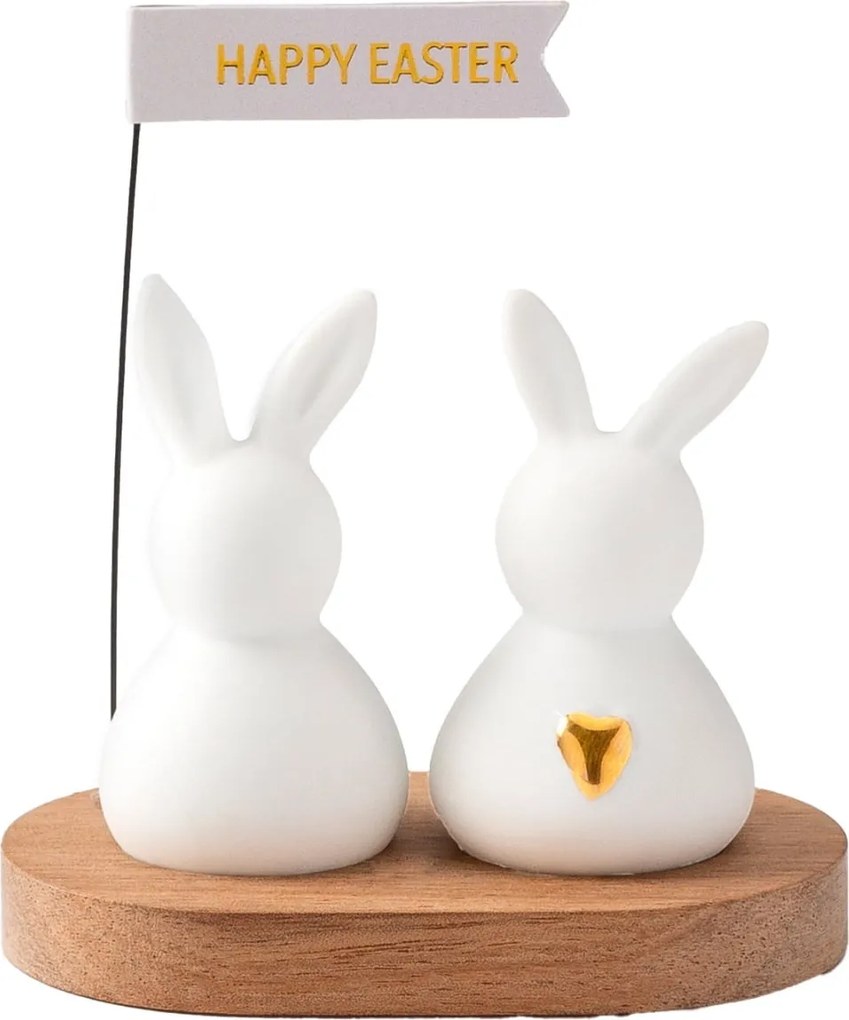 räder Veľkonočná dekorácia Rabbits Happy Easter