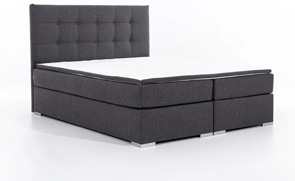 Manželská posteľ Boxspring 180 cm Irma 01 (čierna). Akcia -20%. Vlastná spoľahlivá doprava až k Vám domov. 1044598