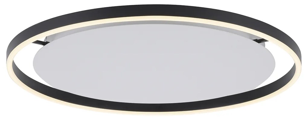 Stropné svietidlo tmavosivé 58,8 cm vrátane LED 3-stupňovo stmievateľné - Zlatan