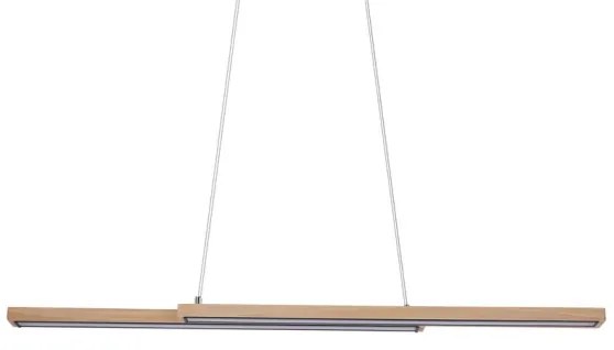 Drevený LED luster na lankách SENTO LED/19W/230V