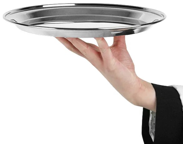 Bar@drinkstuff Nerezová tácka 25cm