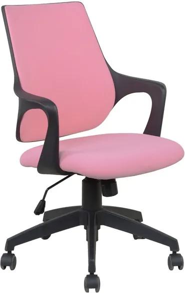 Kancelárska stolička Marika, ružová látka