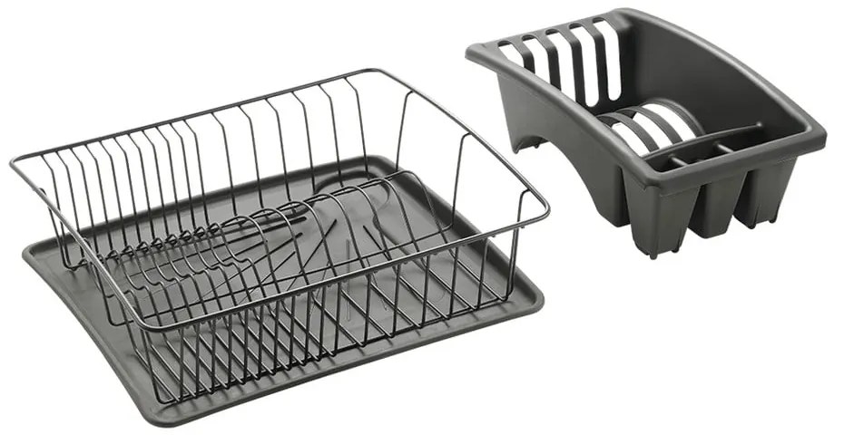 Antracitovosivý odkvapávač z antikoro ocele Metaltex Aquatexplus Lava
