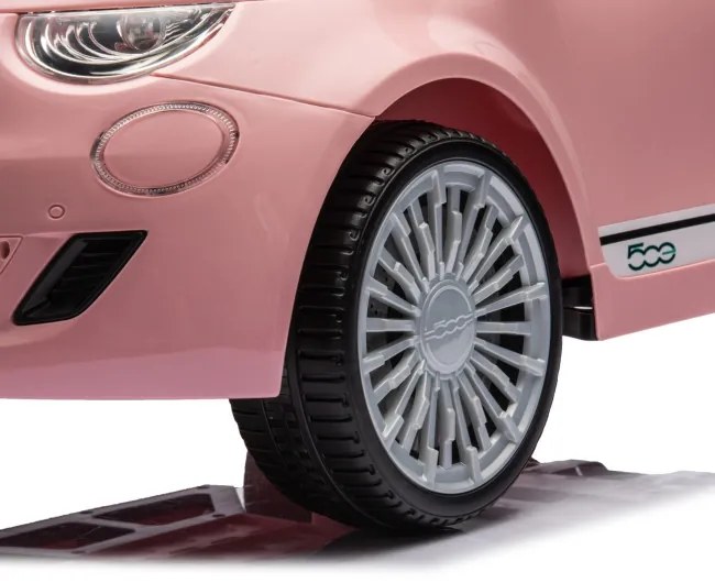 Elektrické autíčko Fiat 500e ružové