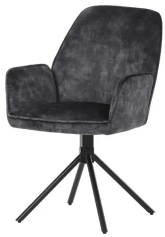 Jedálenská stolička Autronic 59x90 cm čierna látka HC-511 BK4