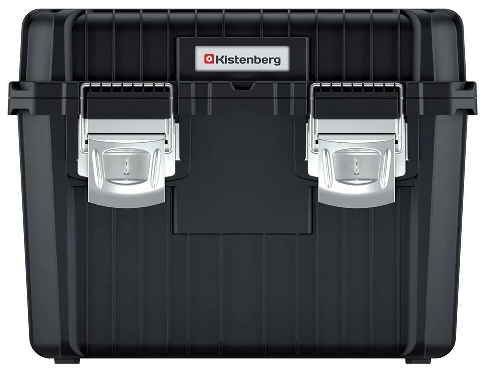 Kistenberg Kufor na náradie s kov. zámky HEAVY čierny 445x360x337