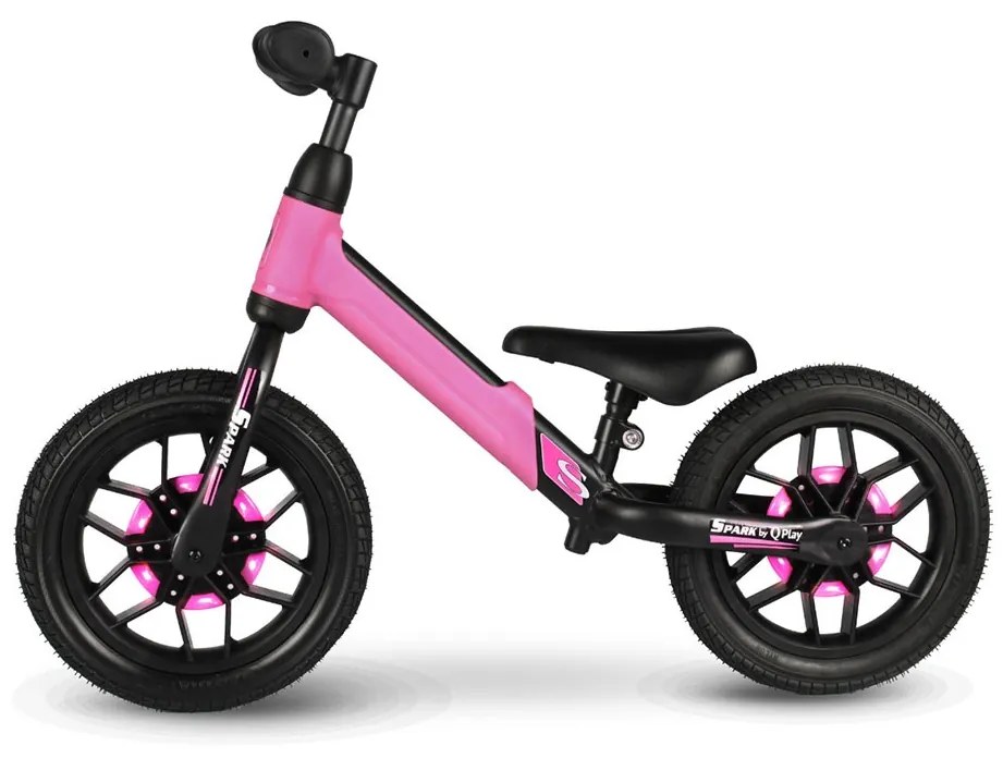 Detský balančný bicykel Qplay Spark ružový