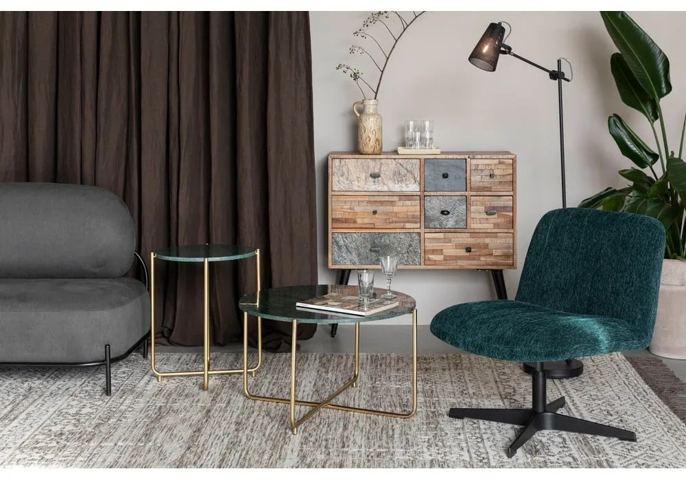 Tmavozelené kreslo Belmond – White Label