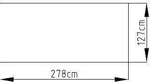 Záhradný domček plocha 278 x 127 cm (šedá)