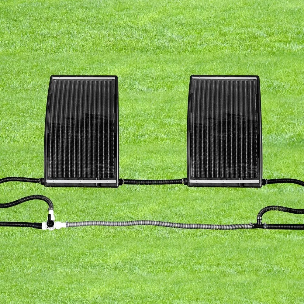 InternetovaZahrada Solárny panel na ohrev vody 112x55x14 cm - antracit