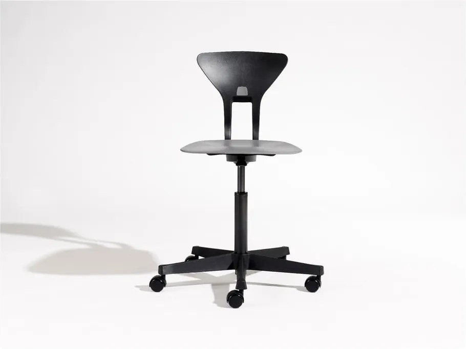 Sivo-čierna detská otočná stolička na kolieskach Flexa Ray