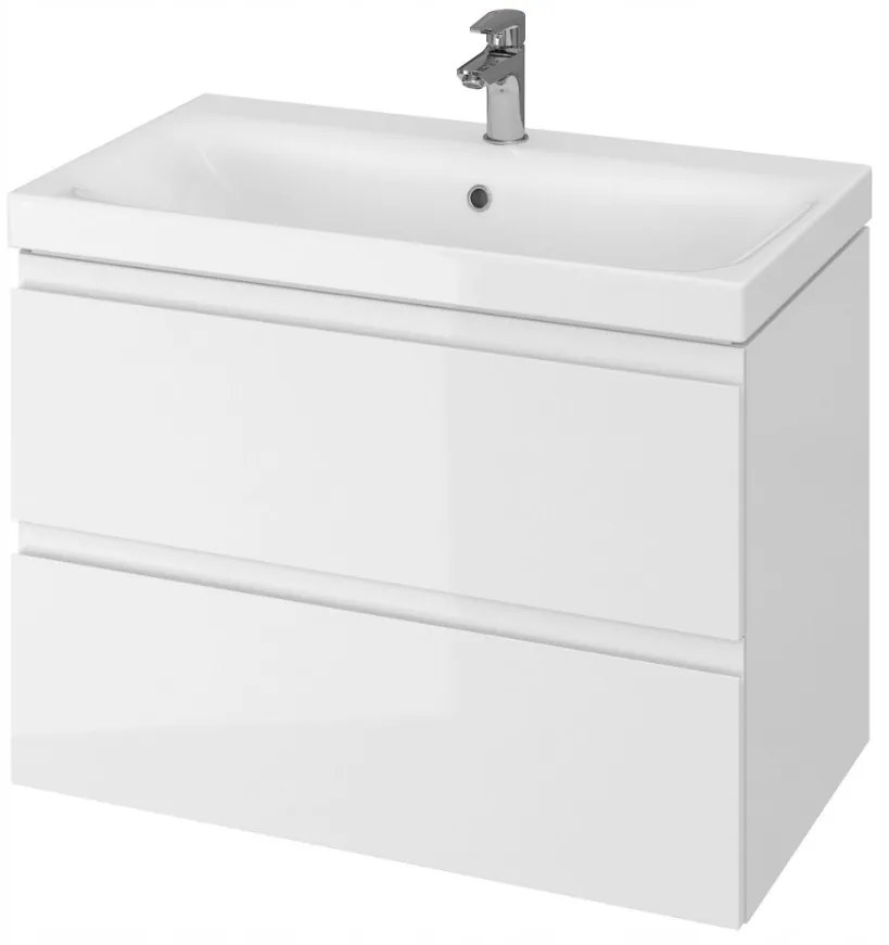 Cersanit Moduo, závesná skrinka pod umývadlo 80cm, biela, S929-008