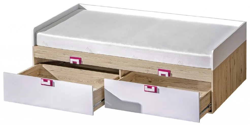 Posteľ LENOX 90 x 200 cm s úložným priestorom; 4 varianty Barva: Modrá