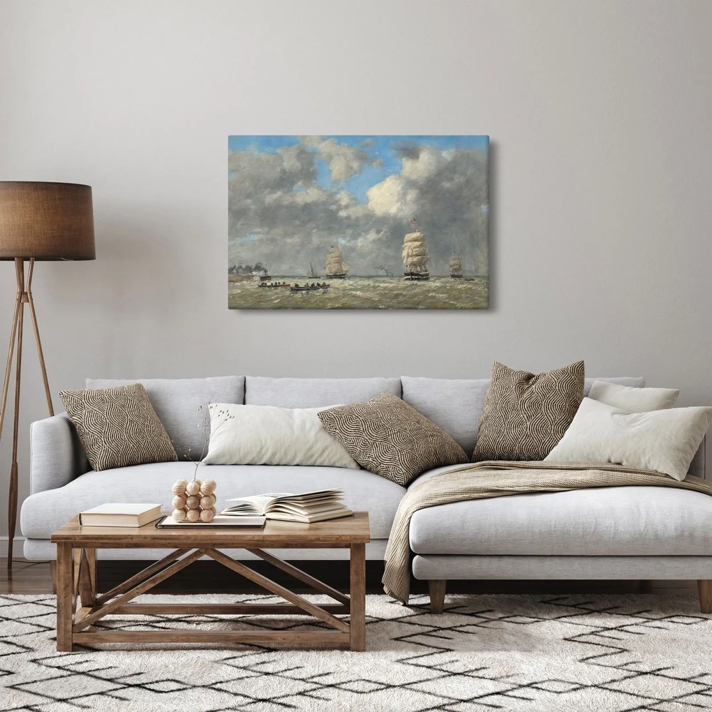 Obraz - Eugène Boudin, Le Havre, reprodukcia (90x60 cm)