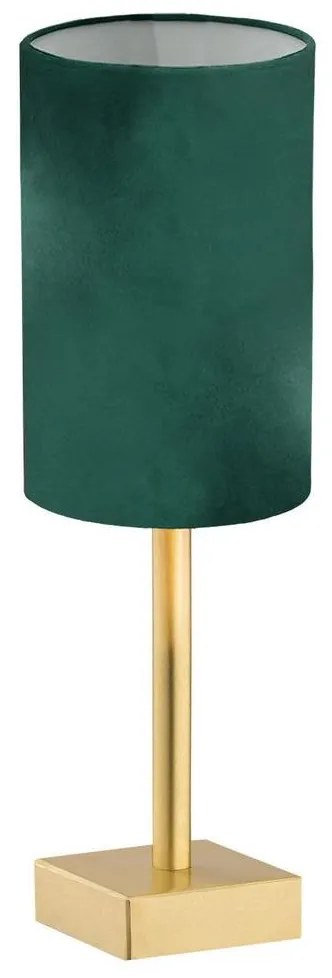 Argon 8108 - Stolná lampa ABRUZZO 1xE14/7W/230V mosadz/zelená