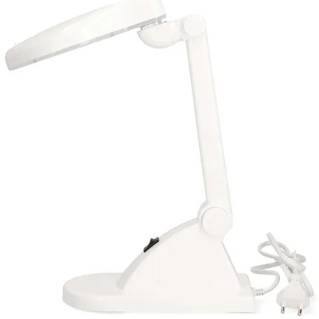 Nedis MAGLE1WT - LED stolná lampa s lupou LED/6W/230V biela