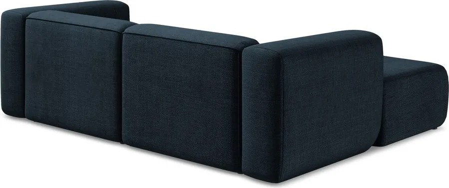 Modrá rohová pohovka (ľavý roh/s leňoškou) Ekahi – Makamii