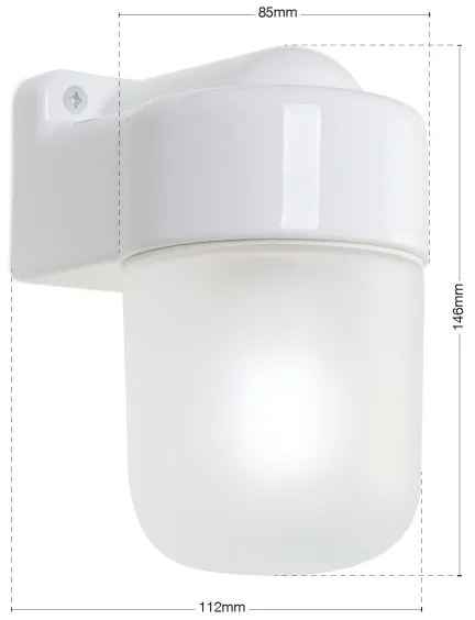 Orion - Nástenné svietidlo OSTIA 1xE27/40W/230V biela