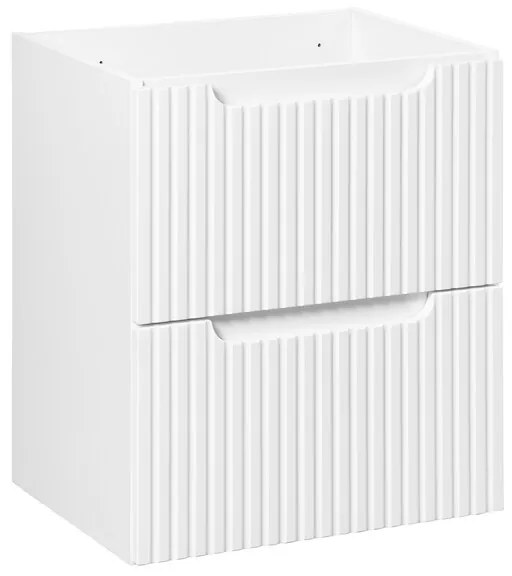 Závěsná skříňka pod umyvadlo Nova White I s deskou 50 cm bílá