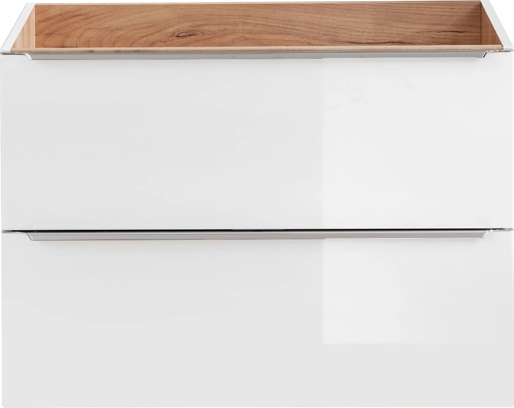 Comad Kúpeľňová skrinka pod umývadlo Capri White 80 biela/dub zlatý craft