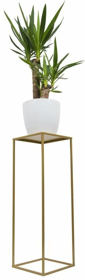 STOJAN NA KVETINÁČ SIMPLE 70X24X24 CM ZLATÁ