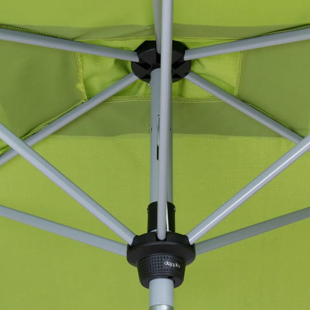 Doppler ACTIVE 210 x 140 cm - slnečník s automatickým naklápaním kľukou světle zelený (kód farby 836), 100 % polyester