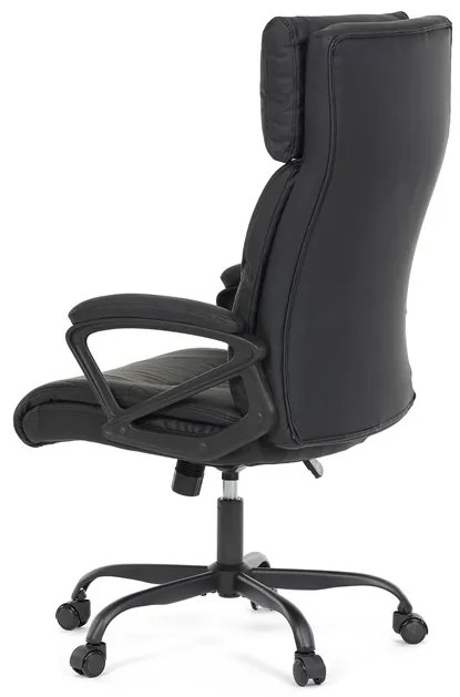 Autronic BONTEC Kancelárske kreslo, hojdací mechanizmus, čierna ekokoža, KA-Y346 BK Farba: Modrá