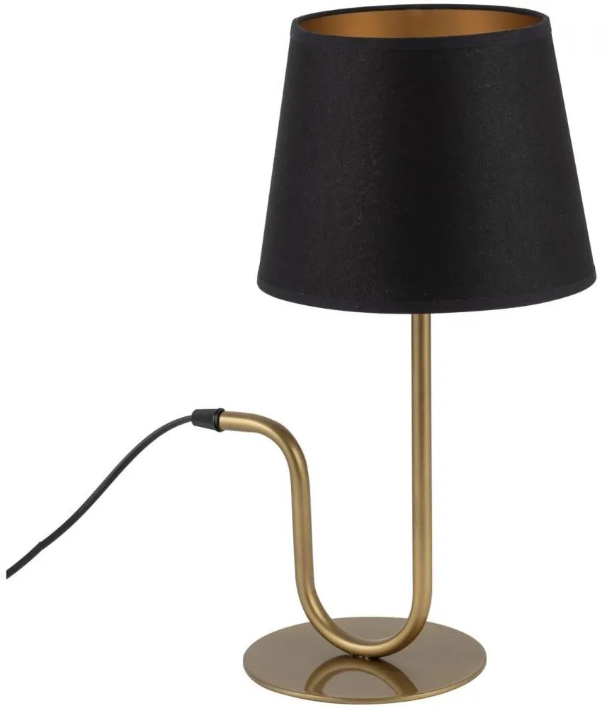 Stolná lampa VOLUTTO 1xE27/60W/230V čierna/medená