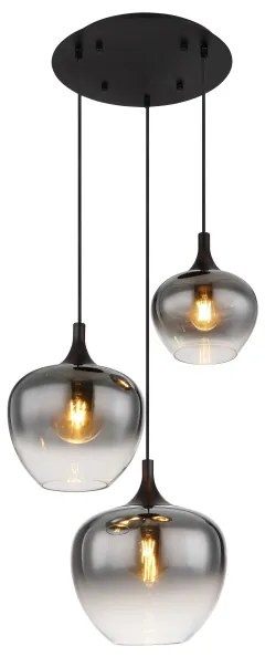 Globo 15548-3H - Luster na lanku MAXY 3xE27/40W/230V čierna