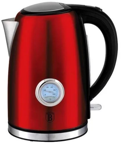 BERLINGERHAUS BH-9068 Burgundy rýchlovarná kanvica s termostatom, 1,7 l
