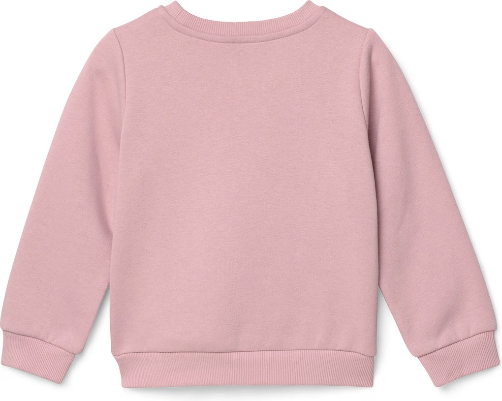 Detské mikiny s počesanou vnútornou stranou, 2 ks, ružové